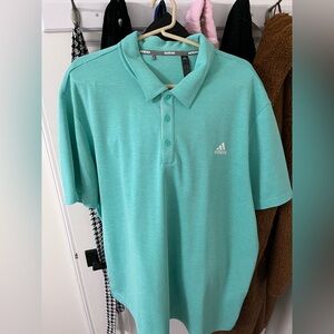 Adidas Golf Polo - XXL - Men - Aqua/Teal